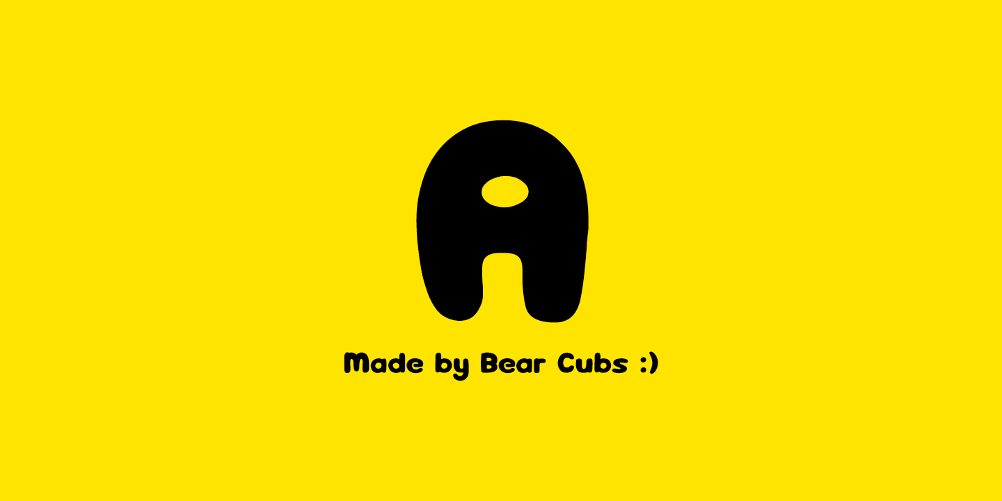 HollaBear Outline Italic Font preview